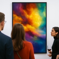 Vivid Colorful Abstract Cloudscape - Thumbnail 1