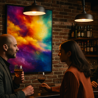 Vivid Colorful Abstract Cloudscape - Thumbnail 2