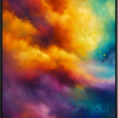 Vivid colorful abstract cloudscape