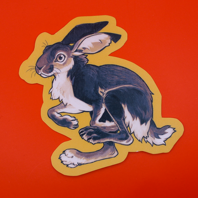 Run Run Run 2.4" Glossy Sticker