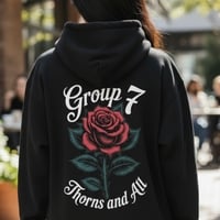 Group 7 | Thorns and All | Premium Rose Double Sided Hoodie | Edgy Hoodie | Free Ship - Thumbnail 2