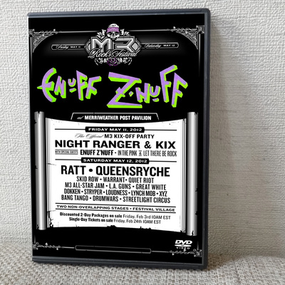 Enuff z'nuff live at the m3 rock festival, merriweather post pavilion, columbia, md. 2012 dvd
