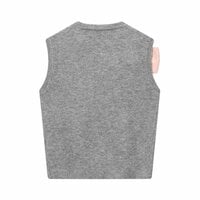 Fashionable and elegant women's wholesale bow-decorated vest sweater - Thumbnail 1