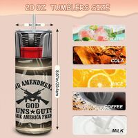 2nd Amendment God G#ns Guts Lighter Wrap, Bic Lighter Sleeve Decal, Pro-G#n Rights Gift - Thumbnail 2