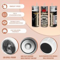 2nd Amendment God G#ns Guts Lighter Wrap, Bic Lighter Sleeve Decal, Pro-G#n Rights Gift - Thumbnail 3