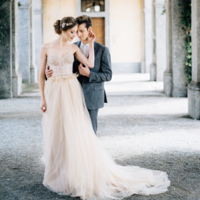 Sweetheart Prom Dresses Floor Length with Appliques Flowers - Thumbnail 3