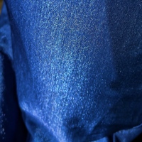 Royal Blue Elegant Mermaid Satin Spaghetti Strap Long Prom Dress Beaded Formal Evening Gown - Thumbnail 3