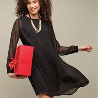 Pleated Dress - Thumbnail 1