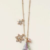 Northern Star Holiday Charm Necklace - Thumbnail 1