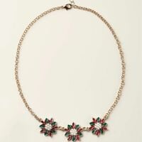 Classic Poinsettia Necklace - Thumbnail 1