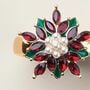 Classic Poinsettia Stretch Ring-2