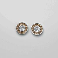 Stainless Steel Unisex Chain Reaction CZ Earrings - FINAL SALE - Thumbnail 2