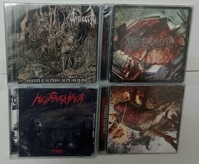 JUDECCA, INCARNATED, HELLTHRASHER, HOLOCAUSTO CANIBAL Cds