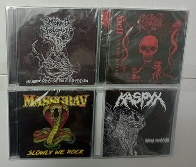MORBID HOLOCAUST, MAHDYHELL, MASSGRAV, KASPYX  Cds