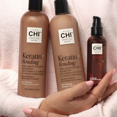 Chi® essentials revive keratin + bonding restoring shampoo - final sale