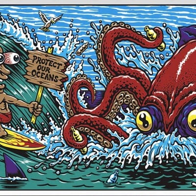 Protect our oceans poster