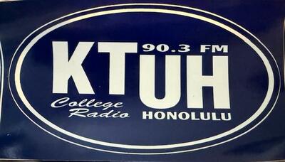 Vintage KTUH FM Sticker