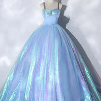 Shiny Sweet Dresses Beads Corset Dress Party Ball Gown Prom Dress Evening Party Gowns - Thumbnail 4