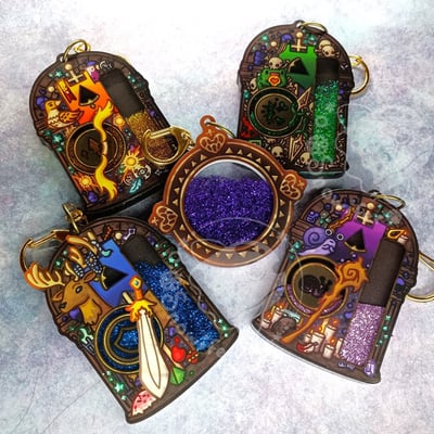 33 immortals glitter shaker keychains