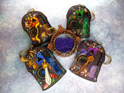 33 Immortals Glitter Shaker Keychains