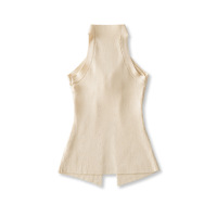 Sleeveless Twisted Vest Women's Temperament Simple Knitted Sweater Top - Thumbnail 2