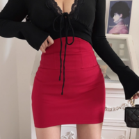Sexy high waisted mini skirt - Thumbnail 6