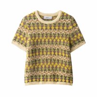 Fashionable brushed effect jacquard sweater - Thumbnail 1