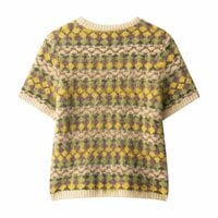 Fashionable brushed effect jacquard sweater - Thumbnail 2