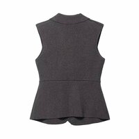 Slim-fit knit vest - Thumbnail 2