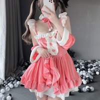 Sexy Pink Bunny Cosplay Dress - Thumbnail 7