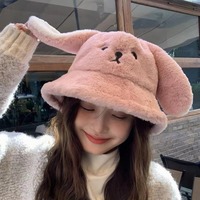 Cute Long Ears Puppy Plush Hat - Thumbnail 3