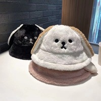 Cute Long Ears Puppy Plush Hat - Thumbnail 4