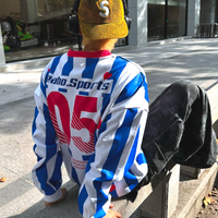 VERTICAL STRIPED JERSEY LONG SLEEVE - Thumbnail 1