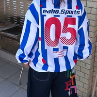 VERTICAL STRIPED JERSEY LONG SLEEVE - Thumbnail 3