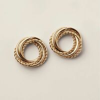 Eternal Loop Statement Earrings - FINAL SALE - Thumbnail 1