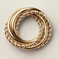 Eternal Loop Statement Earrings - FINAL SALE - Thumbnail 2