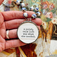 “A Quiet Calm Life” necklace no.03 - Thumbnail 1