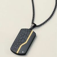 Men's Stainless Steel Trailblazer Dog Tag Necklace - FINAL SALE - Thumbnail 1