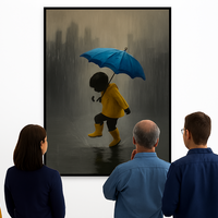 Child Dancing in the Rain - Thumbnail 1
