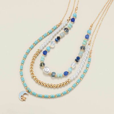 Moonlight waves layered necklace - final sale