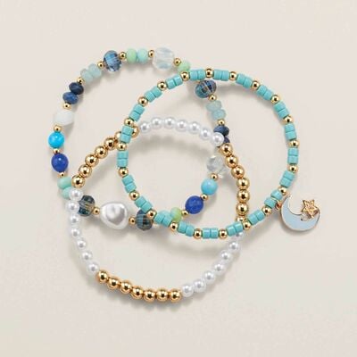 Moonlight waves bracelet set - final sale