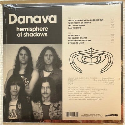 Danava - hemisphere of shadows (new limited edition lp from portland heavy metal band - smokey purple vinyl reissue)