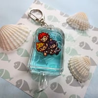 Liquid Kingdom Hearts Popsicle Keychain - Thumbnail 1