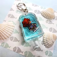Liquid Kingdom Hearts Popsicle Keychain - Thumbnail 2