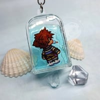 Liquid Kingdom Hearts Popsicle Keychain - Thumbnail 6