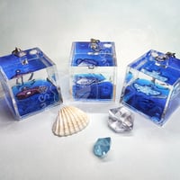 Liquid Fish Cube Keychains - Thumbnail 1