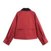 Waxed leather patchwork street style jacket - Thumbnail 2