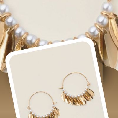 Bloom and glow hoop earrings - final sale