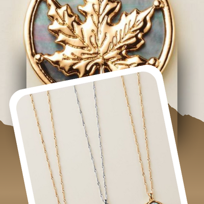 Pearlescent season leaf necklace - final sale - Thumbnail 2