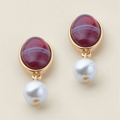 Classic jewel drop necklace and earring set - final sale